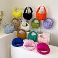 Korean Fashion Micro Cloud Bag Handbag Cotton-Padded Handbag Rhombus Embroidery Beg Tangan Gelembung Wanita Gift Bag云朵包. 