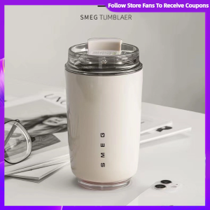 SMEG Insulating Cup Thailand Water Cup Milk White Kan Qing Accompanying Cup Cold and Hot Dual Use AK