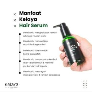 PAKET LENGKAP KELAYA HAIR TREATMENT Shampoo Serum Minyak Kemiri Perawatan Rambut Rontok Kusam Ketombe ORI