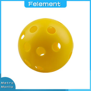 6pcs 41mm Outdoor Courts Pickleball Balls Yellow And Green Optional