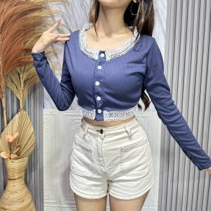 DX FASHION - CICELY CARDIGAN KANCING BLOUSE RENDA / CARDGAN GAYA KOREA WANITA