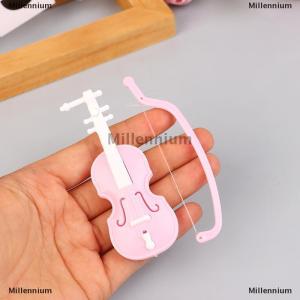 [COD] Millennium Mini thu nhỏ Violin mô phỏng Violin handmade Máy tính để bàn Violin trang trí không mùi Nhà búp bê phụ kiện
