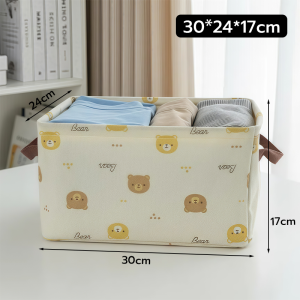 47L 50x31x30cm กล่องเก็บเสื้อผ้า พับได้ เก็บเสื้อผ้า กางเกง มีที่จับ มีโครงเหล็ก กล่องจัดเก็บผ้าในตู้