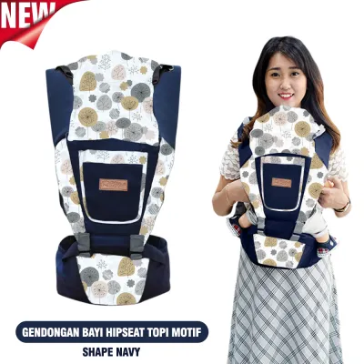 Gendongan Hipseat Bayi BABY STAR 7in1 Dengan Topi Gendongan Depan Baby Carrier 7 Posisi Model Terbaru GBS-100 Gendongan Bayi Samping Multifungsi Instan Gendongan Anti Pegal