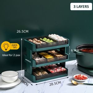 [SG Stock] WOODLES Yuan Yang Dual Steamboat Hotpot 4-Litre (32cm) ★Glass Lid★Stainless Steel Induction Pot Divider★Local Shipping & Warranty
