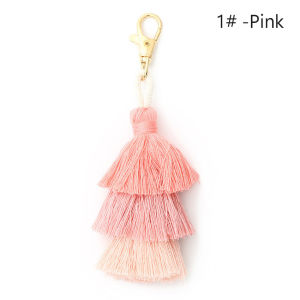 Tassel Rumbai Susun Hiasan Gantungan Kunci Tas Bohemian Style Bag Charm Tassel Macrame Keychain