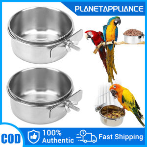 1/2/5Pcs Dog bowl Cat bowl Birds feeding food bowl Stainless steel Pet hanging bowl Bird water feeder accessories
