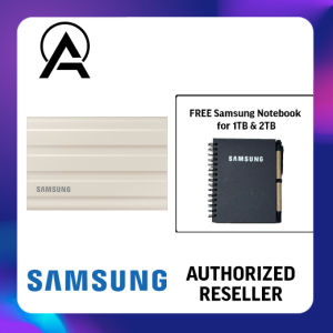 Samsung Portable SSD T7 Shield USB 3.2 1TB (Beige) Solid State Drive Flash Memory Storage Device Durable Stylish Rugged Durability IP65 Dust and Water Resistance 1000 MB/s Compatible with Desktop PC Laptop Windows Mac Android Gaming Consoles /MU-PE1T0K/WW