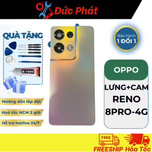 Mặt Lưng + Kính Camera THAY THẾ OPPO RENO 8Pro-4G ( Tặng keo dán và bộ sửa)
