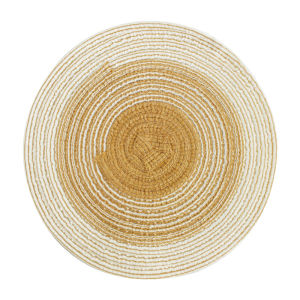 Elegant Gradient Placemats For Dining Table Heat Resistant Round Design Washable Non-Slip Coasters Western Placemats