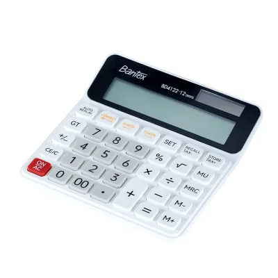 Bantex Kalkulator 12 Digit Dual Power Tombol Besar & Empuk BD4122