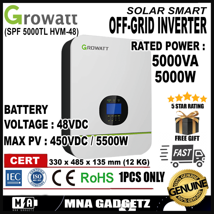 Pre Ordergrowatt Spf 5000tl Hvm 48v Off Grid Single Phase Solar Growatt Inverter Solar 9342