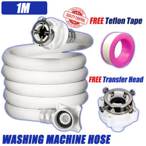 Xximos 1m-5m High Quality Pvc White Washing Machine Water Inlet Hose Extension Tube
