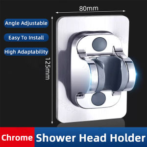 Adjustable Self Adhesive Bath Shower Head Holder Wall Mounted Bracket Removable Handheld Shower Holder