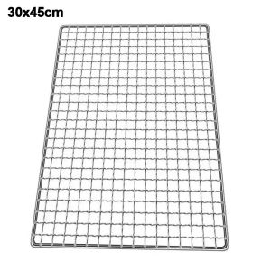 MAJESTI Iron Wire Grill Racks Reusable Square Grill Net Nonstick Cooking Net Tool