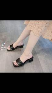 Dép nữ quoai ngang gót 3p
