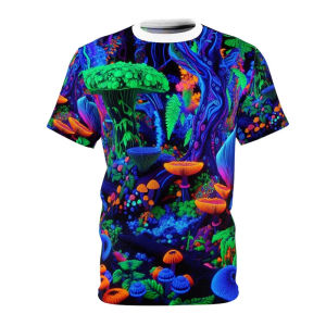 2025 New Psychedelic Mushroom Streetwear Tee For Men Harajuku Fashion Short Sleeve Ugshirts 3D Print Graffiti Personality Colorful Tops