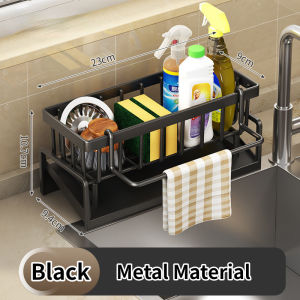 Punch-free Kitchen Bathroom Storage Racks Multi-function Wall Mounts Kitchen Drainer Organizer Rack