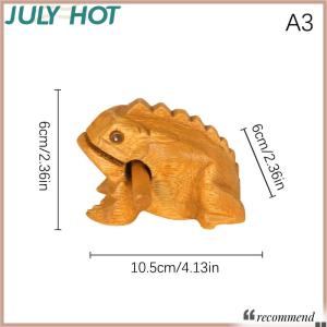 [JULYHOT] Lucky Thailand Wood Thailand Traditional Craft Wooden Lucky Croaking Musical Instrument Home Office Desk Decor Lucky Frog Crafts