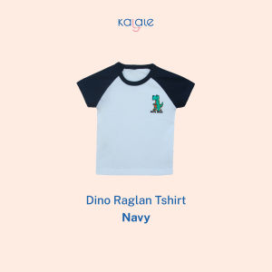 Kalale - Kaos Raglan Motif Dino Anak Laki Laki Perempuan 1-4 Tahun