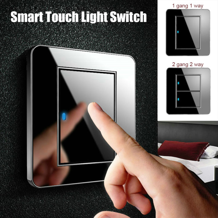 1Gang 1Way/2Gang 2way Acrylic LED Light Smart Touch Screen Light