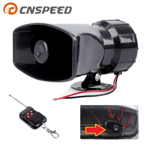 Không Dây xe cảnh sát Sừng Điện Tử Còi Báo Động Lớn 12V 7 Âm Thanh Loa 130dB chuông cảnh báo Lửa Còi Báo Động Loudspeake Phụ Kiện Xe Hơi