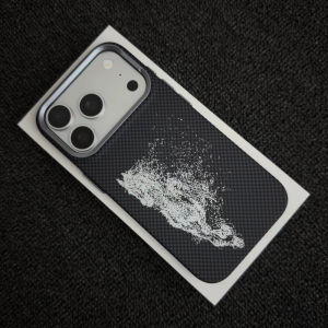 Abstract Horse Carbon Fiber Texture Case for iPhone 18 17 16 Pro Max Magnetic Wireless Charge Back Cover Camera Lens Armor Shell