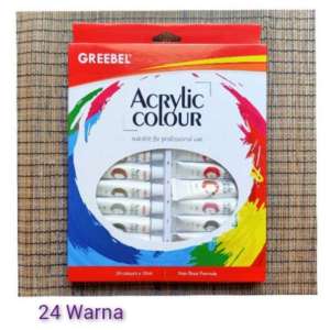 Cat Akrilik Cat Acrylic Greebel Set Cat Akrilik Pelengkap Melukis Peralatan Melukis