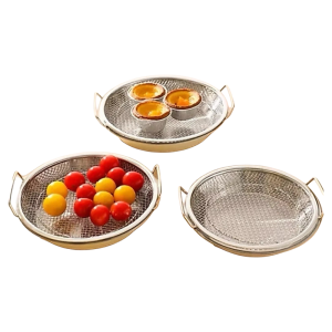 Bộ khay kèm vỉ lọc ráo dầu sai 20cm
