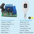 Diese DC 12V 10A 1Channel RF 433Mhz Receiver Relay Module Wireless Remote Control A/B Button Long distance used for DC motors/LED light strips/water pumps/car locks/TV remote. 