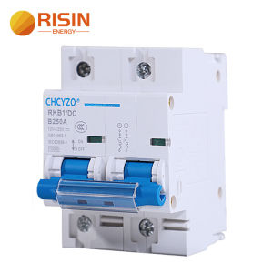 Cầu dao nhỏ DC 12V 24V 48V DC MCB Pin tấm bảo vệ xe 3A đến 250A sử dụng DIN gắn trên đường ray