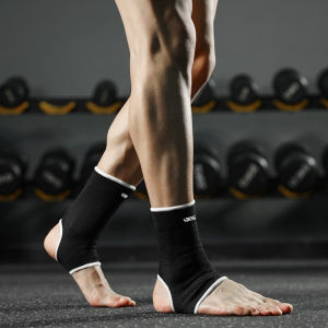 VBOSI 1Pair Breathable Knitted Ankle Support Brace Compression Socks Men Women Elastic Injury Prevention for Running Gym Sports