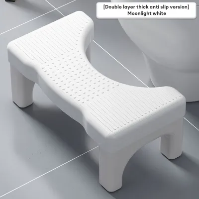 Thick Adult Non-slip Foot Stool Squat Toilet Stool Squatty Potty Bathroom Toilet Stool Sit Seat Kerusi tandas 马桶凳脚