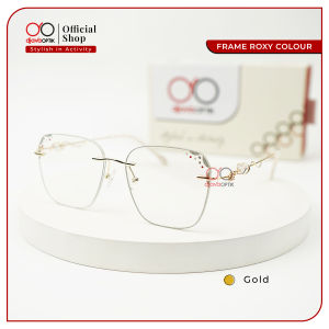 Urban Kacamata - Frame Roxy - Kacamata Gaya Style Fashion Kotak Rimless