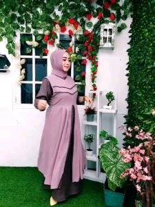 BISA COD || ALISHA MUSLIM FASHION GAMIS OITER TERBARU SEMI WOLL MIX CERUTY