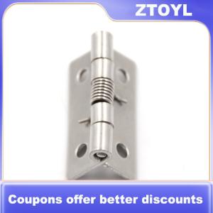 【ZTOYL】 2 Inch Long Stainless Steel Self-Closing Corner Spring Draw Door Hinge