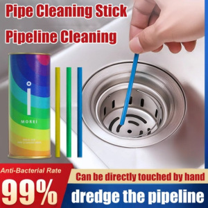[No Blockage/Fast Dredging] Pipe Dredging and Cleaning Stick/Stain Removing Dirt Dissolving Sewer Cleaning Pipe Dredging Cleaning Stick/ 管道疏通清洁棒/Peculiar Odors Reduction Kitchen Toilet Clog Remover Cleaning Tools
