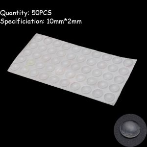 INVADER 50/64/80/100PCS Transparent Bumper Prevent Noisy Damper Furniture Door Stopper Silicone Buffer Pads Self-adhesive