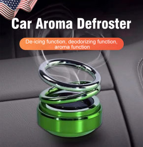 Car defroster solar rotating ornaments