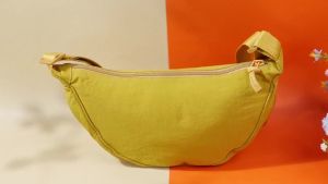 4  Packaged Nylon Crescent Crossbody Bag for Women and Men Half-Moon Shaped Strap Travel Bag Crescent Shoulder Bag   Classic Colors