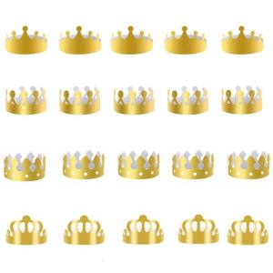 20Pcs Decorative Birthday Party Hats Kids Adults Festival Event Soft Edges Multiple Designs Available