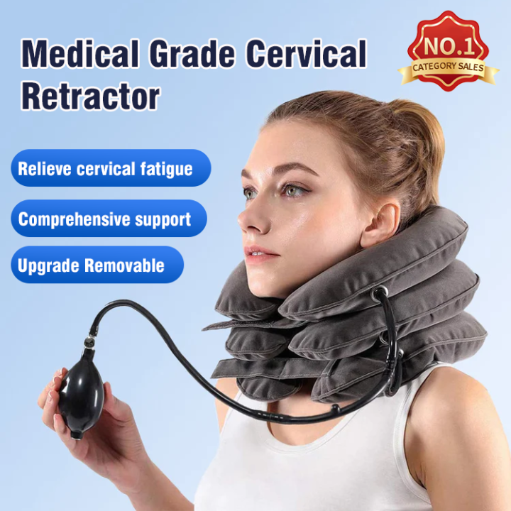 Inflatable Air Cervical Neck Traction Device Threelayer pneumatic