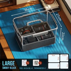 SG READY STOCK Camera Moisture-proof Box Single-lens Reflex Lens Drying Box Photographic Equipment Storage Box