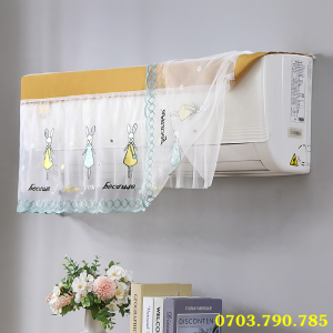 Vải Rèm Bọc Điều Hoà Máy Lạnh Chống Bụi Bẩn Trang Trí Chắn Gió Thổi Trực Tiếp Tiện Dụng