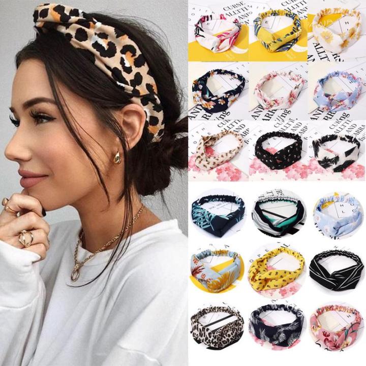 *KHS* 1PC Korean Hair Turban Headband Hairband Elastic Knot Style Head Wrap  Stretchable Cute Random Color Lazada PH