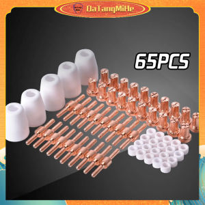 Set 65Pcs Nosel Elektroda / Tip Nozzle Plasma Cutter Tip Electrodes Ujung Plasma Cutter