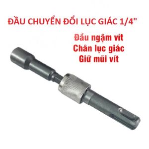 Đầu Chuyển Đổi Mũi Khoan Chân Lục Giác 1/4 - 63.5mm Đầu Ngậm Có Bi Ấn Giữ Nối Dài 60mm Chuyên Dụng