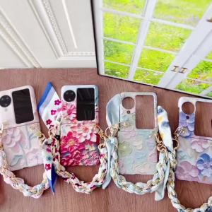 ปลอกศัพท์ DIY สำหรับ Oppo Find N3 Flip Find N3Flip FindN3 Flip FindN3Flip ปลอกศัพท์แฟชั่นบุคลิกภาพ สร้อยข้อมือ ป้องกัน ปลอกหลังหรูหรา ป้องกันแรงกระแทก
