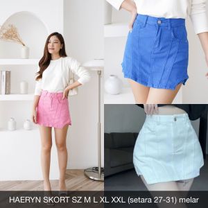 ROK JEANS WANITA HAERYN SKORT (rok celana) -SYS CLOTHIER