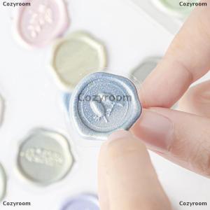 [COD] Cozyroom สติกเกอร์วินเทจ18ชิ้น ถุงตราประทับขี้ผึ้งสำหรับตกแต่งสมุดติดรูปซองจดหมายงานแต่งงานสติกเกอร์สีลูกกวาดสำหรับนักเรียน